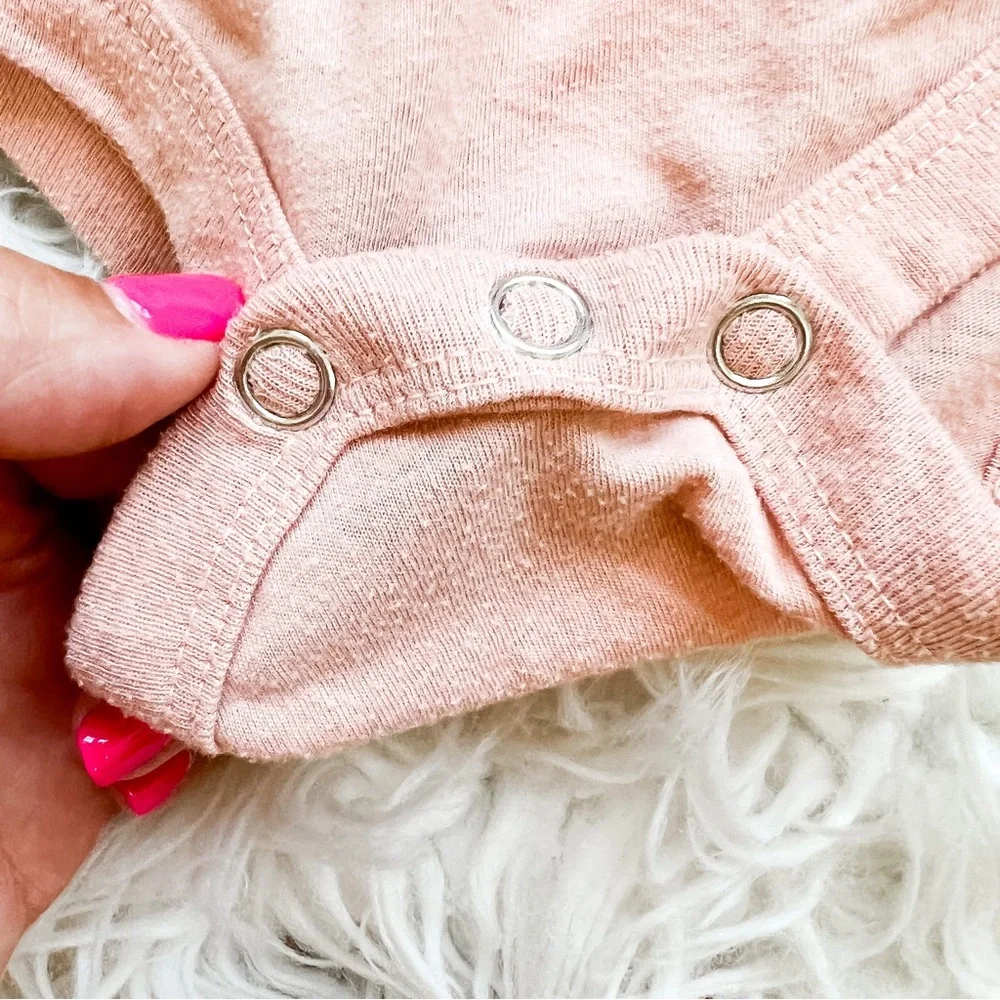 Bella Canvas Kids | Llama Graphic Bodysuit Pink 12-18M Short Sleeve
